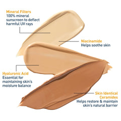 CeraVe protector solar mineral hidratante, textura suave que se desliza al extenderse