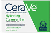 CeraVe Hydrating Cleanser Bar packaging with NEA Seal for sensitive skin use