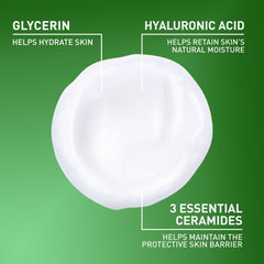 Close-up of creamy cleanse texture showing non-drying formula