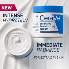 Close up of CeraVe Intensive Moisturizing Cream texture for deep moisturization