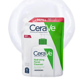 Cerave limpiador facial hidratante en botella para piel normal a seca