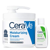 CeraVe Moisturizing Cream bottle with pump for all-day hydration