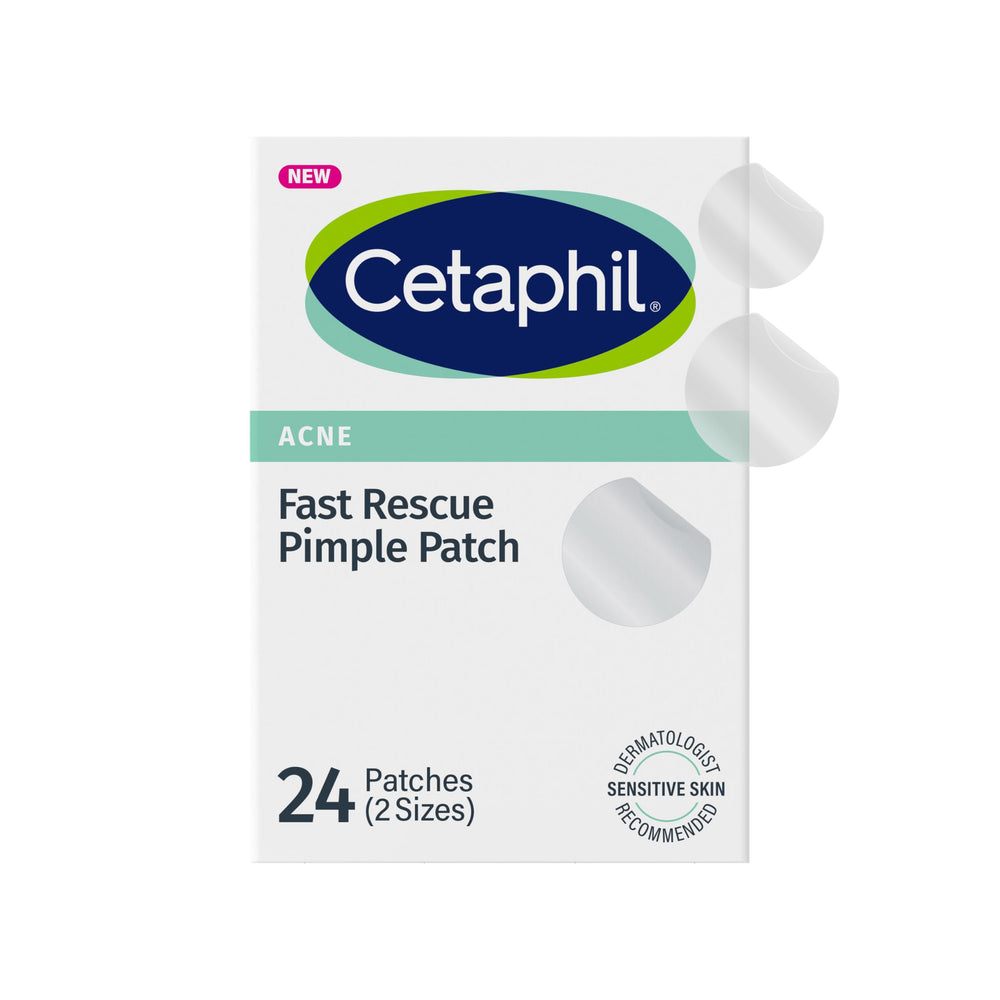 Parche Cetaphil Acne Fast Rescue en caja de 24 para uso diario.