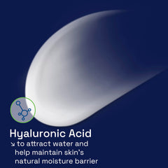 Aplicación nocturna de Cetaphil, absorción rápida sin sensación grasa.