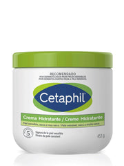 Cetaphil crema hidratante, botella de 16 oz, calma la sequedad y nutre la piel.
