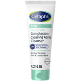 Cetaphil Gentle Clear cleanser bottle shows a gentle formula for sensitive, acne-prone skin