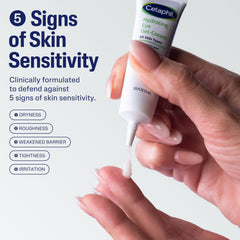 Cetaphil Hydrating Eye Gel-Cream being applied under the eye