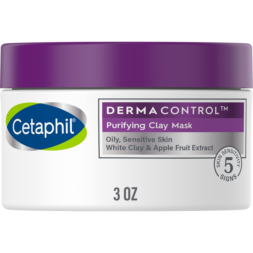 Cetaphil Mascarilla de Arcilla Purificante, textura cremosa para purificar poros y piel sensible.