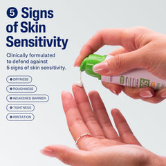 Cetaphil moisturizer texture on hand shows lightweight, non-greasy feel