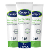 Cetaphil pack 3 onzas: crema hidratante para uso diario en piel seca.