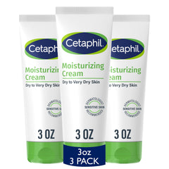 Cetaphil pack 3 onzas: crema hidratante para uso diario en piel seca.