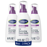 Cetaphil Pro Oil Removing Foam Wash bottle front view, fragrance-free formula for sensitive skin.