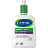 Cetaphil Restoring Antioxidants: botella de 16 onzas para hidratación diaria de piel sensible.