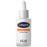 Cetaphil Vitamin C Serum bottle front, fragrance-free for sensitive skin and daily brightness.