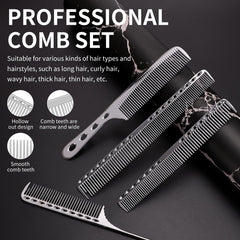 CGBARBER ergonomic hair comb set with comfortable grip for styling.