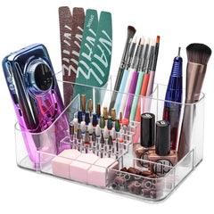 CGBE Nail Drill Holder with a 28-hole design keeps drill bits organized.