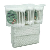 CGR baby safety cotton swabs with large tips in close-up for gentle infant care.