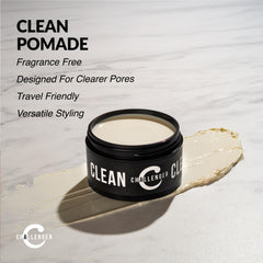 Challenger Crema Pomada sin fragancia, fácil de lavar, cabello sin residuos.