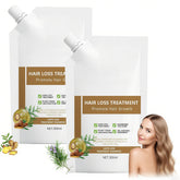 Champú anti-caída dos botellas, frontal, cuidado suave para cabello más sano.