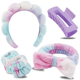 Chanaco diadema spa de microfibra suave para lavado facial cómodo.