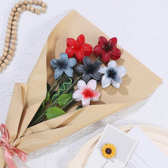 CHANDAT Clips florales hibisco Hawaii 02 ideal para cabello grueso y fino