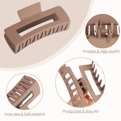 Pinzas CHANDAT de diseno cuadrado para peinados con cabello denso