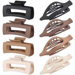 CHANDAT square claw clip brown for secure, comfortable hold during daily styling.