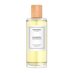 Chanson d'Eau Lemon bottle on surface for daily freshness.