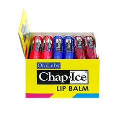 Chap-Ice balsamo labial hidratación diaria con SPF para protección.