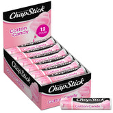 ChapStick algodón de azúcar en tubo, hidratación suave para labios secos.