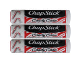 ChapStick Candy Cane, empaque de tres unidades, práctico para viajes.