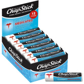 ChapStick Classic spearmint lip balm being applied for cooling relief on lips