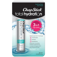 ChapStick Hidratacion Total Oasis Calmante, hidratacion prolongada para labios.