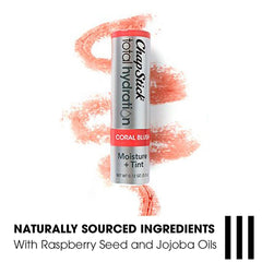 ChapStick con rosa mosqueta y jojoba para hidratación natural.
