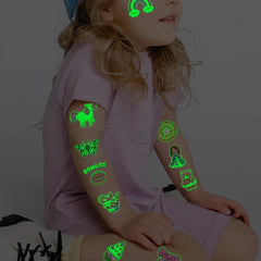 Tatuajes lumínicos CHARLENT robot y coche de carreras para juegos.