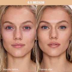 Micro-dot tip on Charlotte Tilbury AIRbrush Concealer for precise blur.