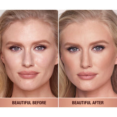 Charlotte Tilbury contour option: lighter shade for contour, deeper shade for sculpt.