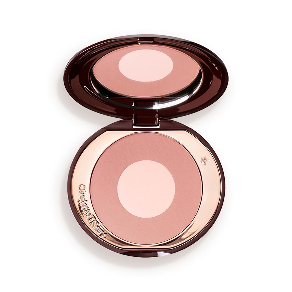 Charlotte Tilbury Cheek to Chic Pillow Talk Original outer shade for sculpting and glow.