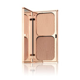 Charlotte Tilbury Filmstar Bronze & Glow palette close-up showing contour and glow for a sun-kissed look.
