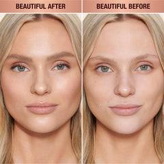 Swatch of Healthy Glow Skin Tint blending into skin for sun-kissed, even finish