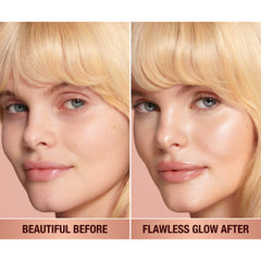 Hollywood Flawless Filter texture swatch on skin for soft, blurred, radiant finish
