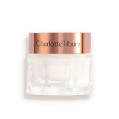 Charlotte Tilbury Magic Cream jar highlighting deep hydration for radiant skin.