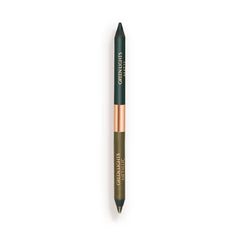 Charlotte Tilbury Magic Eyeliner Green Lights matte end defines the lash line with precision.