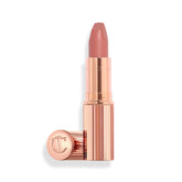 Charlotte Tilbury Matte Revolution Pillow Talk Original lipstick bullet close-up for precise application