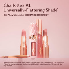 Packaging shot of Charlotte Tilbury Matte Revolution Pillow Talk Original lipstick