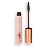Charlotte Tilbury Pillow Talk Push Up Lashes mascara with paddle brush for precise coating.
