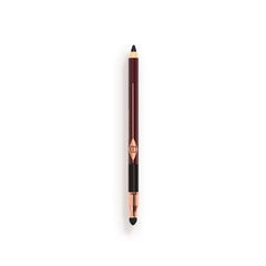 Charlotte Tilbury Rock 'N' Kohl Bedroom Black close-up shows intense matte black pigment and lasting wear.