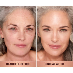 Charlotte Tilbury Unreal Skin Tint Stick 2 Fair cool undertone swatches for fair skin.
