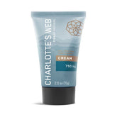 Charlotte's Web unscented hemp cream bottle close-up for daily dry skin hydration.