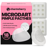 CharmCherry pimple patch on skin, discreet and comfortable for daily wear.